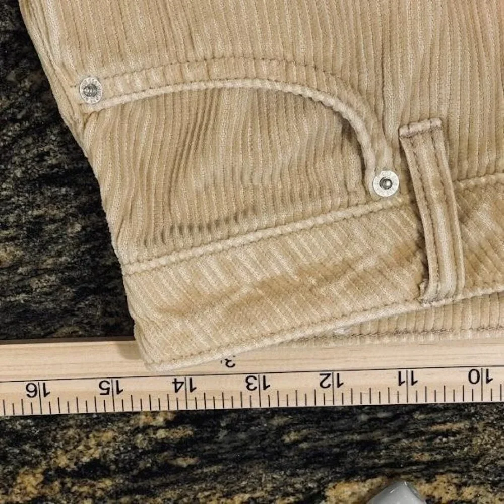 BDG Corduroy Pants Womens 28 Beige High-Rise Mom‎ Jeans Casual Urban Outfitters